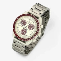 Stainless steel bracelet on MoonSwatch Mission to Pluto