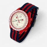 Smooth NATO MoonSwatch strap for the Omega x Swatch