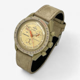 Light genuine leather MoonSwatch strap for the Omega x Swatch