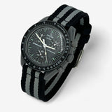 Smooth NATO MoonSwatch strap for the Omega x Swatch