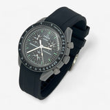 Plain premium rubber MoonSwatch strap for the Omega x Swatch