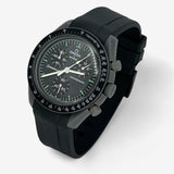 Plain premium rubber MoonSwatch strap for the Omega x Swatch