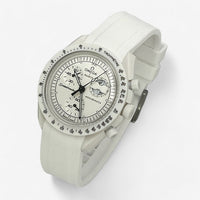 Plain premium rubber MoonSwatch strap for the Omega x Swatch