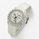 Plain premium rubber MoonSwatch strap for the Omega x Swatch