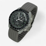 Ribbed rubber MoonSwatch strap for the Omega x Swatch