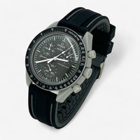 Two-band rubber MoonSwatch strap for the Omega x Swatch