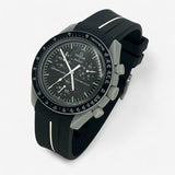 Single-band rubber MoonSwatch strap for the Omega x Swatch