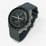 Textured premium rubber MoonSwatch strap for the Omega x Swatch