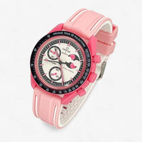 MoonSwatch strap for the Mission to the Pink Moonphase