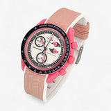 MoonSwatch strap for the Mission to the Pink Moonphase