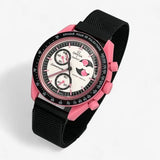 MoonSwatch strap for the Mission to the Pink Moonphase