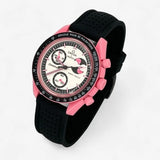 Premium perforated rubber MoonSwatch strap for the Omega x Swatch