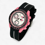 MoonSwatch strap for the Mission to the Pink Moonphase