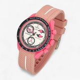 MoonSwatch strap for the Mission to the Pink Moonphase