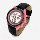 Plain genuine leather MoonSwatch strap for the Omega x Swatch
