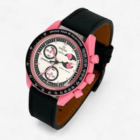 MoonSwatch strap for the Mission to the Pink Moonphase