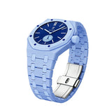Blue ceramic strap for Audemars Piguet x Swatch Royal Pop | WatchCollab