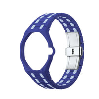 Blue Two-Tone ceramic strap for Audemars Piguet x Swatch Royal Pop | WatchCollab