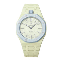 Cream ceramic strap for Audemars Piguet x Swatch Royal Pop | WatchCollab