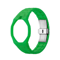 Green ceramic strap for Audemars Piguet x Swatch Royal Pop | WatchCollab