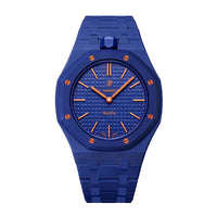 Royal Blue ceramic strap for Audemars Piguet x Swatch Royal Pop | WatchCollab