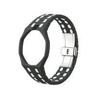 Black & White ceramic strap for Audemars Piguet x Swatch Royal Pop | WatchCollab