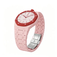 Light Pink ceramic strap for Audemars Piguet x Swatch Royal Pop | WatchCollab