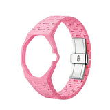 Pink ceramic strap for Audemars Piguet x Swatch Royal Pop | WatchCollab