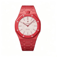 Red ceramic strap for Audemars Piguet x Swatch Royal Pop | WatchCollab