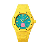 Yellow ceramic strap for Audemars Piguet x Swatch Royal Pop | WatchCollab