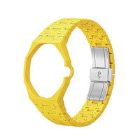 Yellow ceramic strap for Audemars Piguet x Swatch Royal Pop | WatchCollab