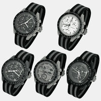 Premium canvas MoonSwatch strap for the Omega x Swatch