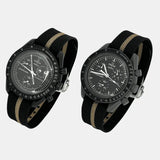 Premium canvas MoonSwatch strap for the Omega x Swatch