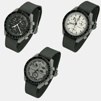 Premium canvas MoonSwatch strap for the Omega x Swatch