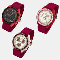 Premium canvas MoonSwatch strap for the Omega x Swatch