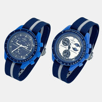 Premium canvas MoonSwatch strap for the Omega x Swatch
