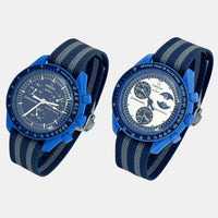 Premium canvas MoonSwatch strap for the Omega x Swatch