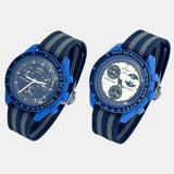 Premium canvas MoonSwatch strap for the Omega x Swatch