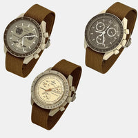 Premium canvas MoonSwatch strap for the Omega x Swatch
