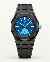 Black steel strap with black screws on the AP x Swatch Royal Pop Làn Ba