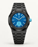 Black steel strap with black screws on the AP x Swatch Royal Pop Làn Ba