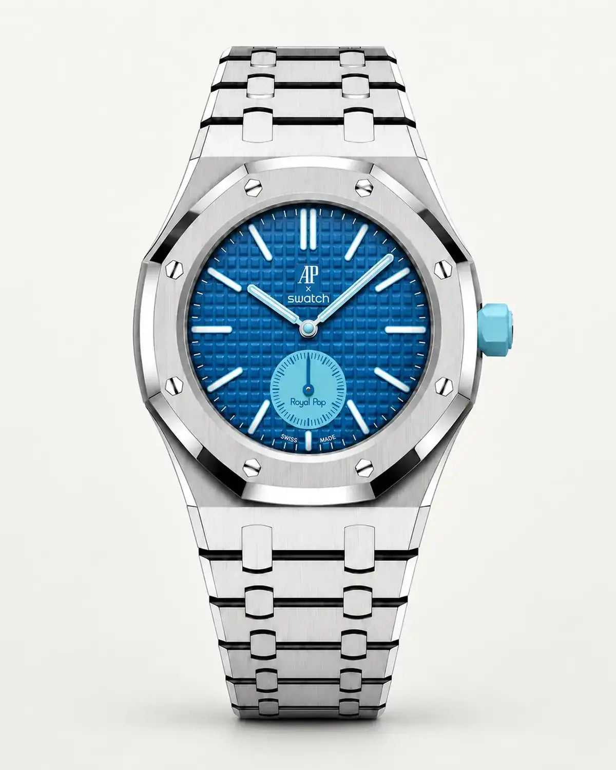 Steel bracelet and case for the AP x Swatch Royal Pop Làn Ba
