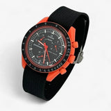 Premium canvas MoonSwatch strap for the Omega x Swatch